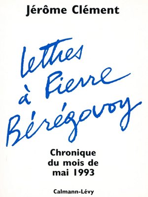 cover image of Lettres à Pierre Bérégovoy